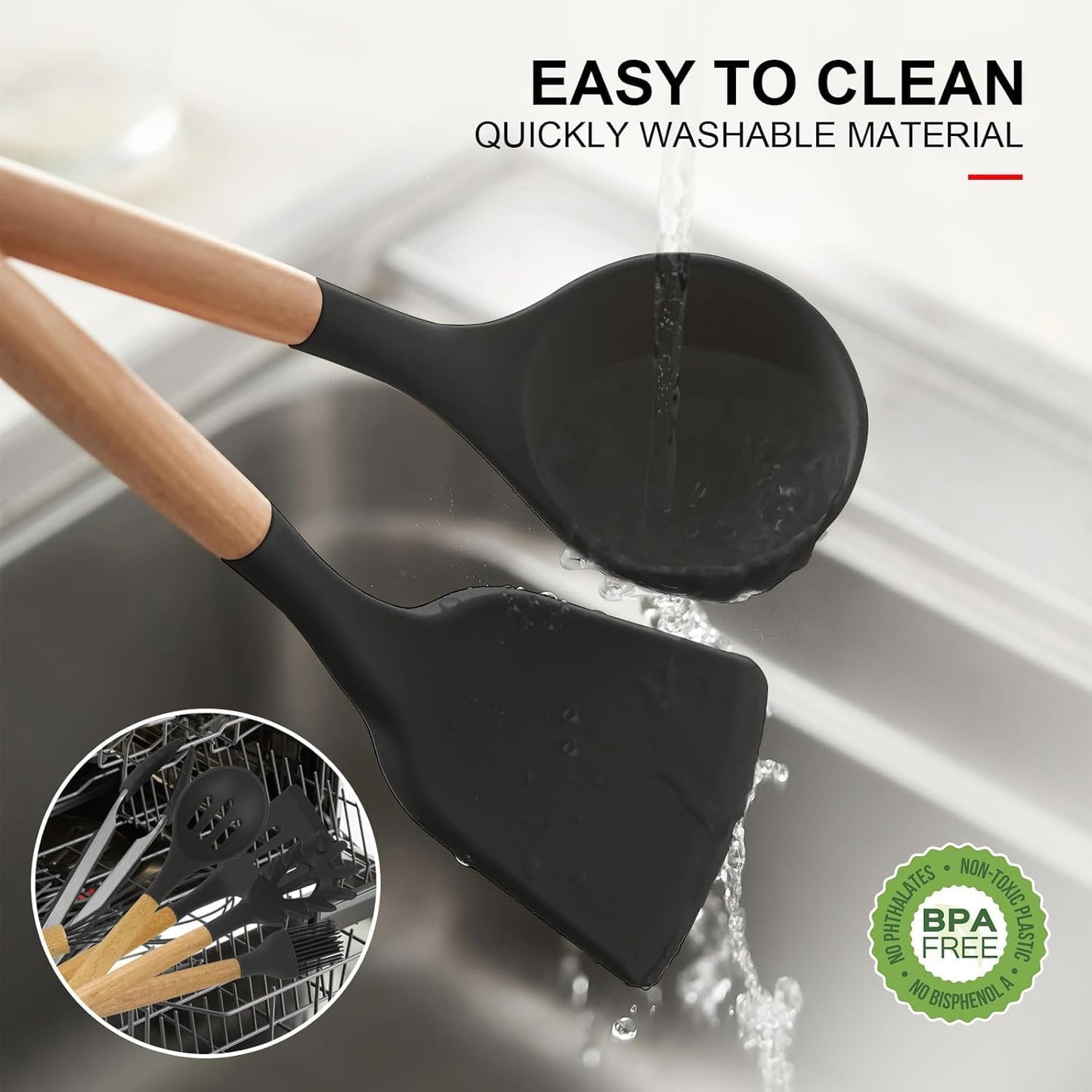 12 Pieces Silicone Cooking Utensils Set