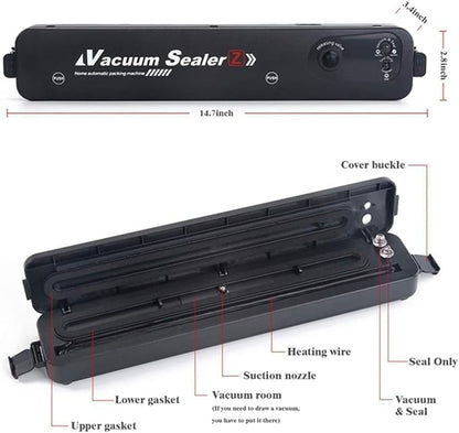 Food Vacuum Sealer Machine Portable Air-Tight Packing & Preservation