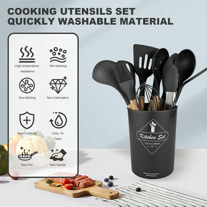 12 Pieces Silicone Cooking Utensils Set