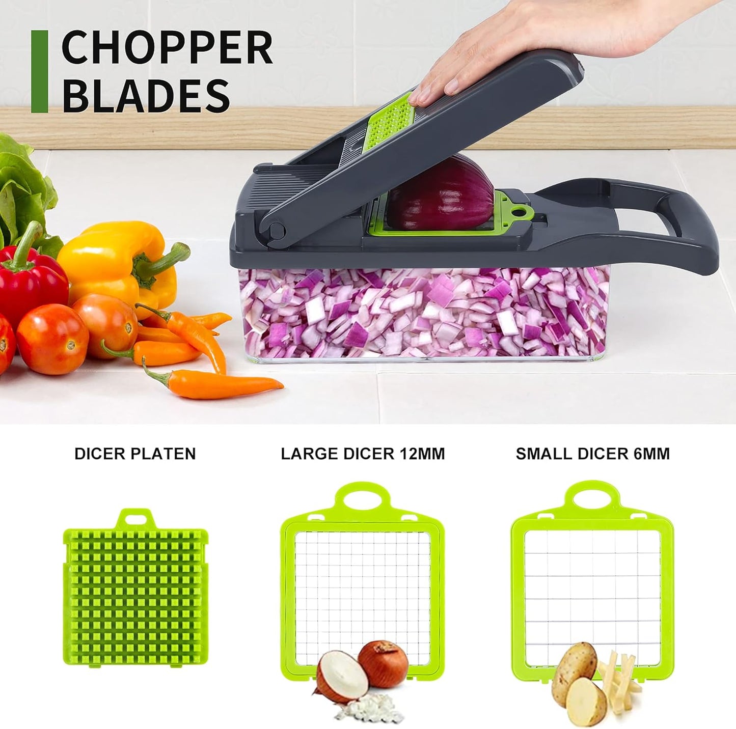 Vegetable Chopper & Slicer (15 in 1)